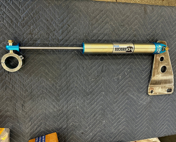 King steering stabilizer shock with mounting bracket and collar for heavy duty truck