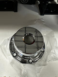Billet chrome steer axle hub cap