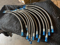 Stainless Steel Braided Brake Hose Steer Axle (Pair)