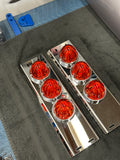 Air Cleaner Watermelon Dark Amber Brackets Pair Set