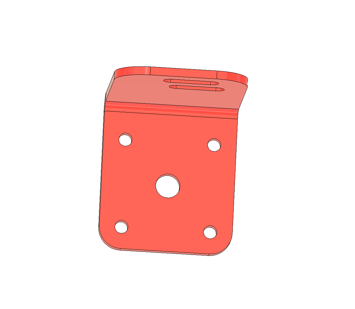 Bell bracket 4 bolt patter center hole 1"